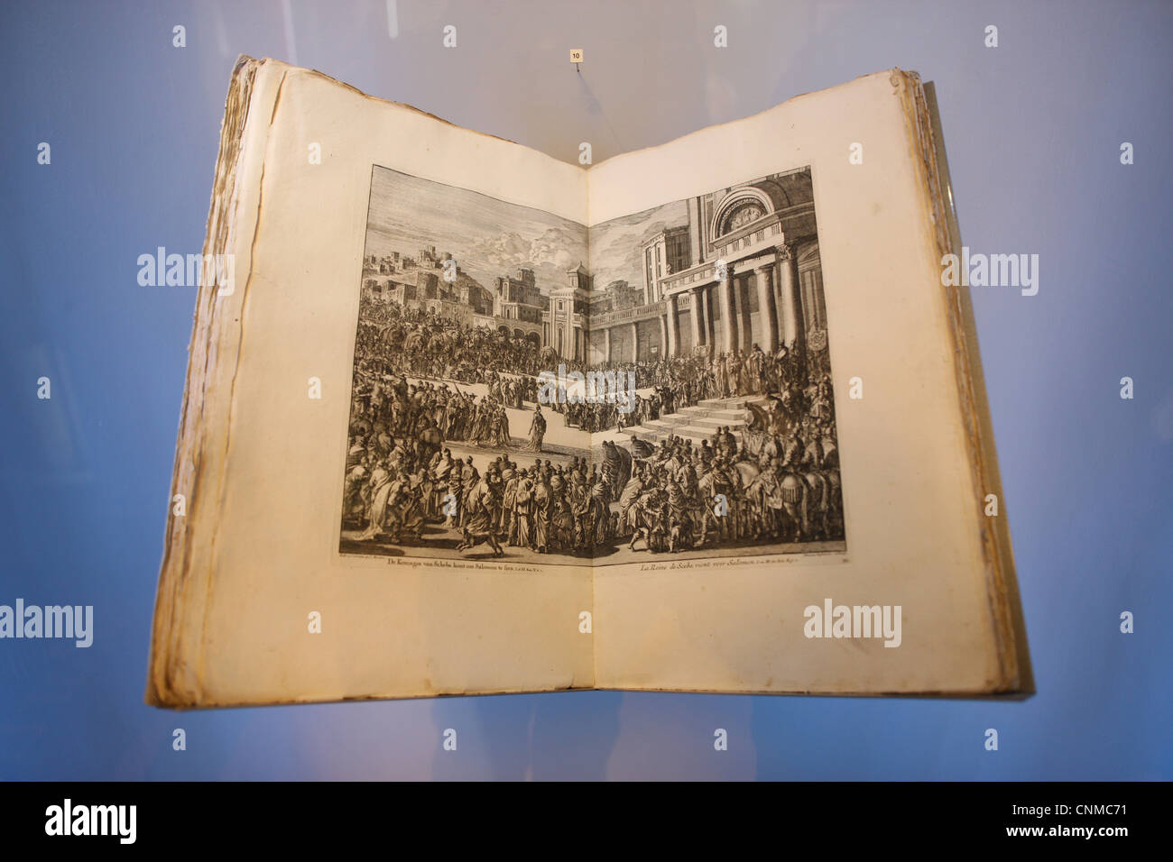 Old Bible in the International Museum of the Reformation, Geneva, Switzerland, Europe Stock Photo