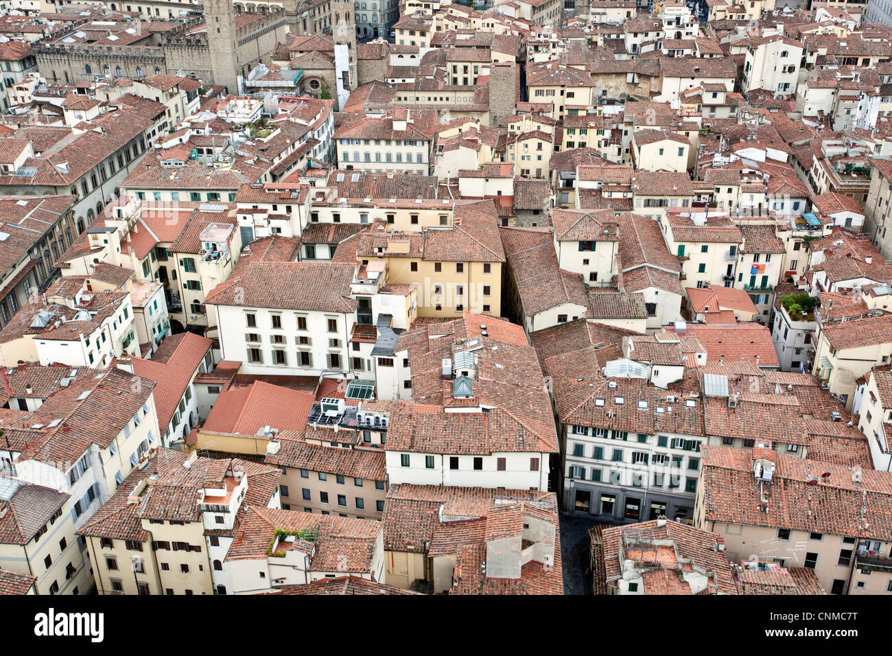 View of Florence from the Dome of Filippo Brunelleschi, Florence, Tuscany, Italy, Europe Stock Photo