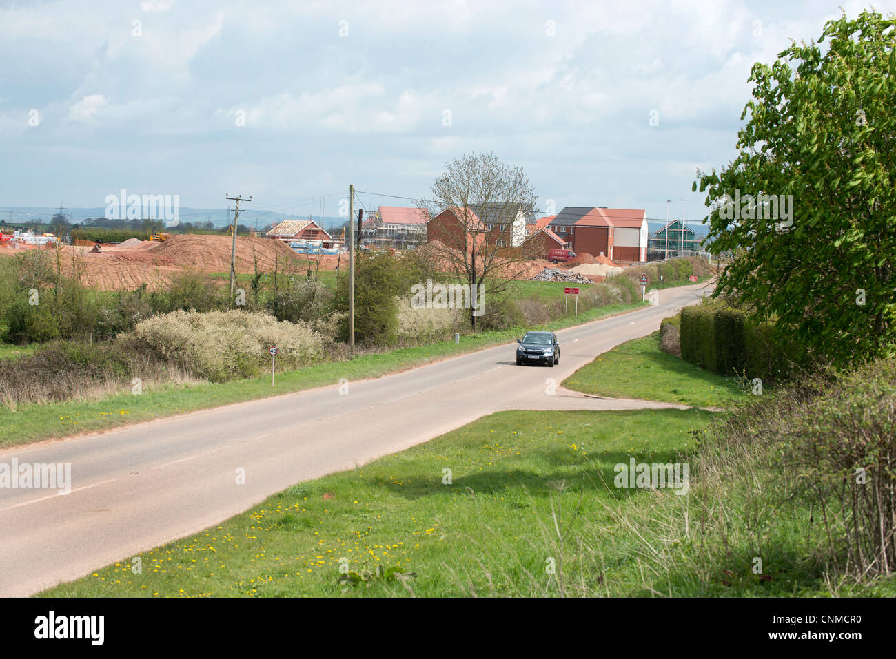 The construction of new homes at Cranbrook, the new community