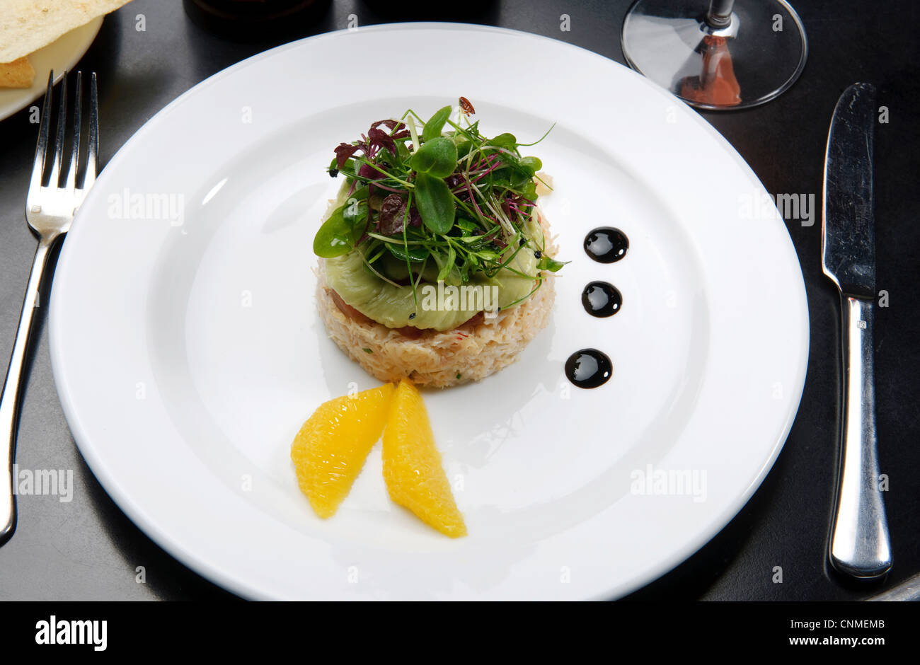 gourmet cuisine expensive restaurant food Stock Photo
