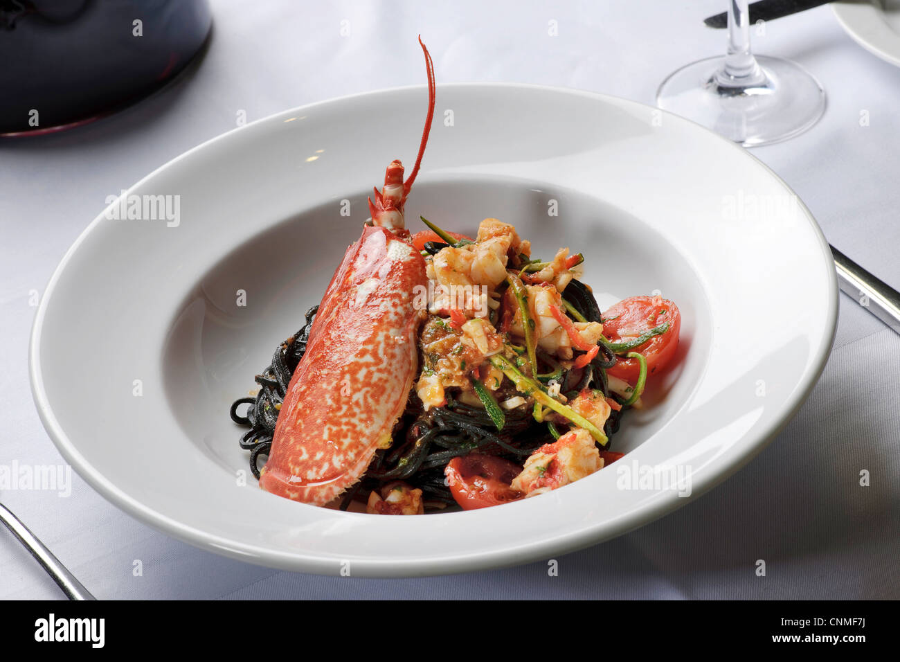 gourmet cuisine expensive restaurant food Stock Photo