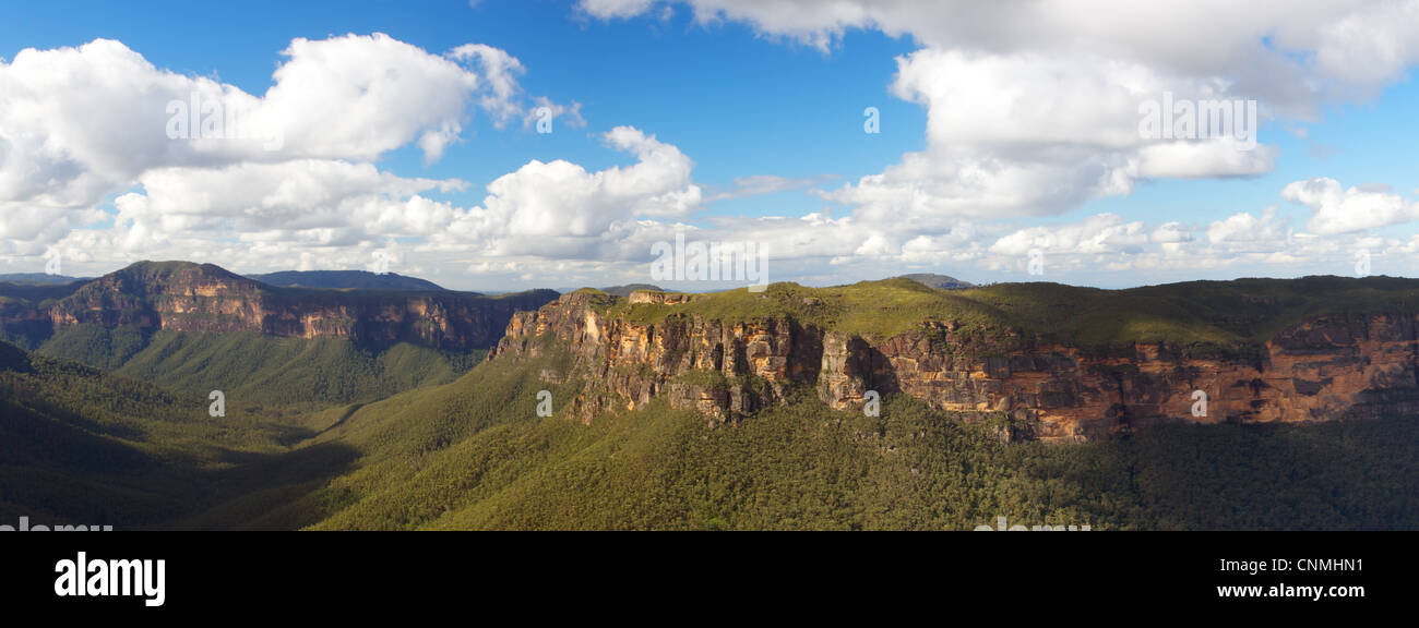 Panorama blue mountains hi-res stock photography and images - Alamy