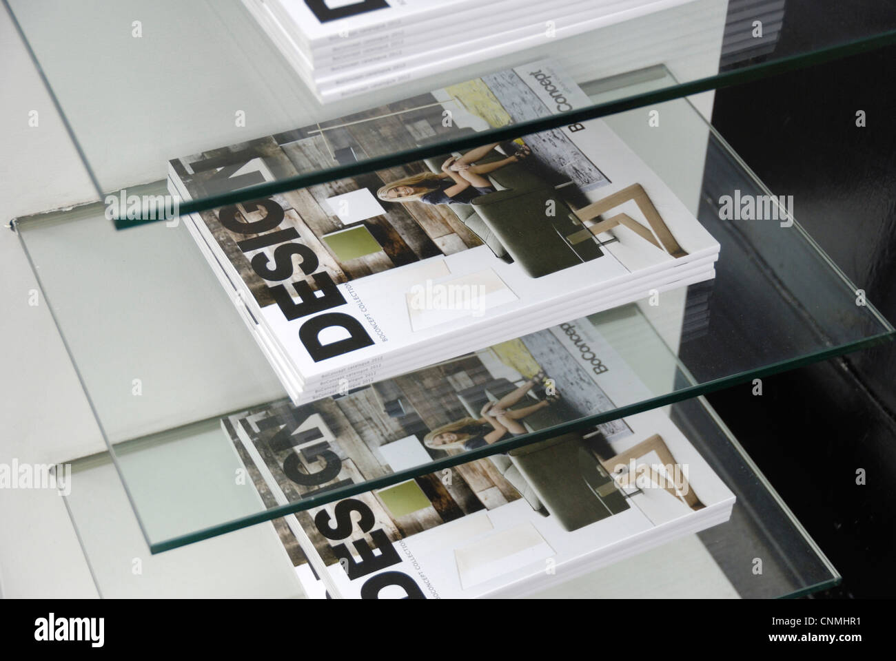 Copies of BoConcept Interior Design Magazine Stock Photo