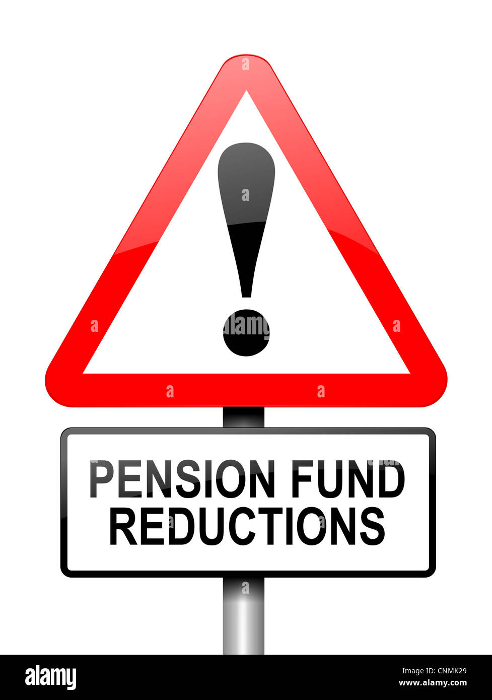 Pension fund alert. Stock Photo