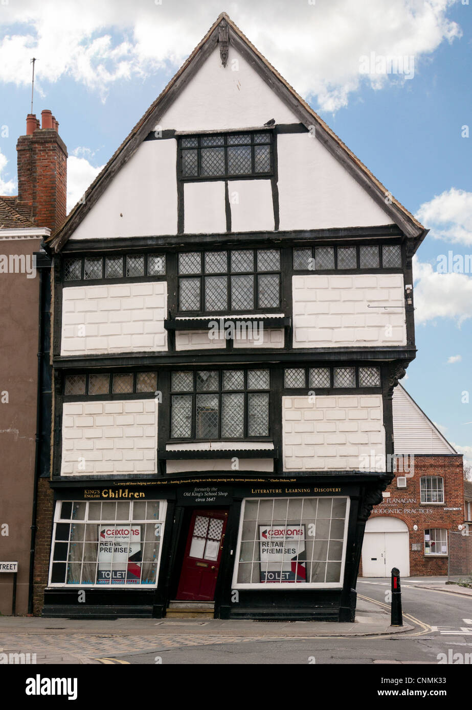 Old King S School Shop With Crooked Red Door And Windows To