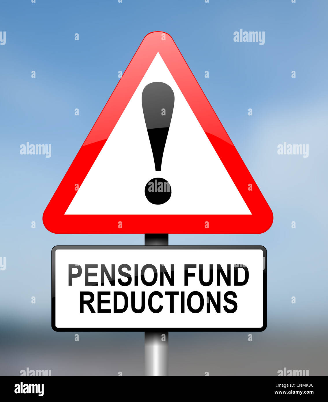 Pension fund alert. Stock Photo