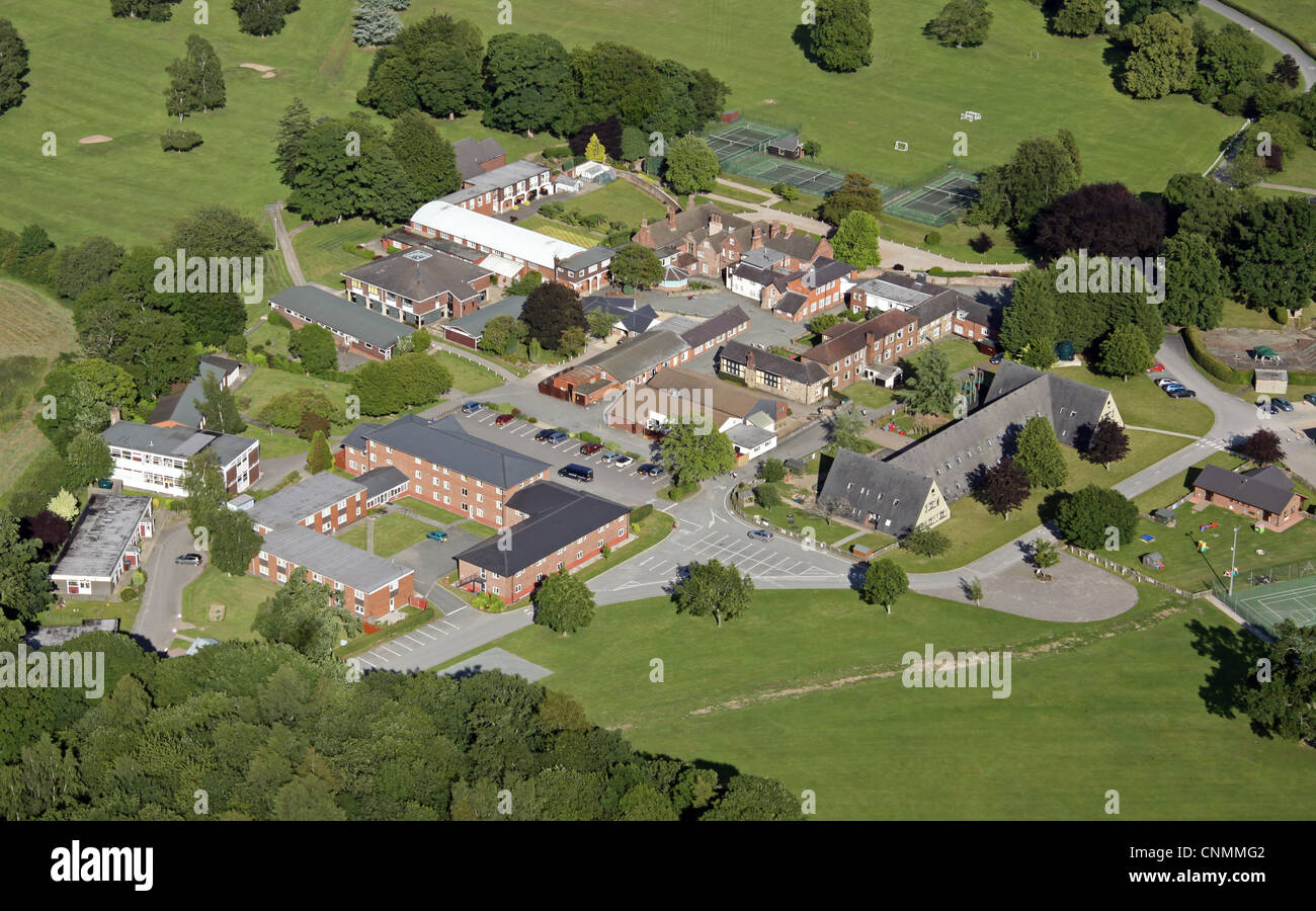 aerial view Moreton Hall School Oswestry Stock Photo Alamy