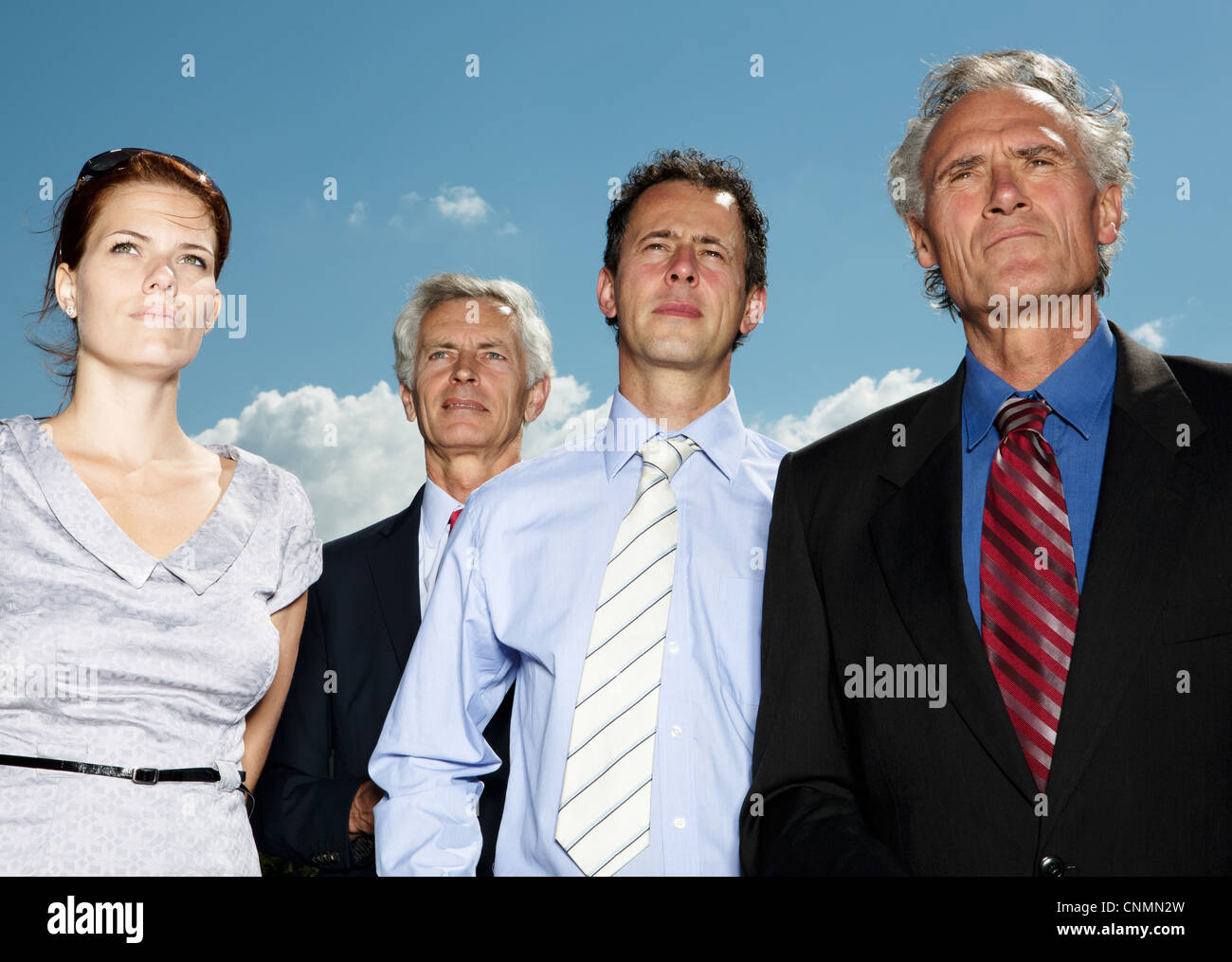 Business people standing together Stock Photo