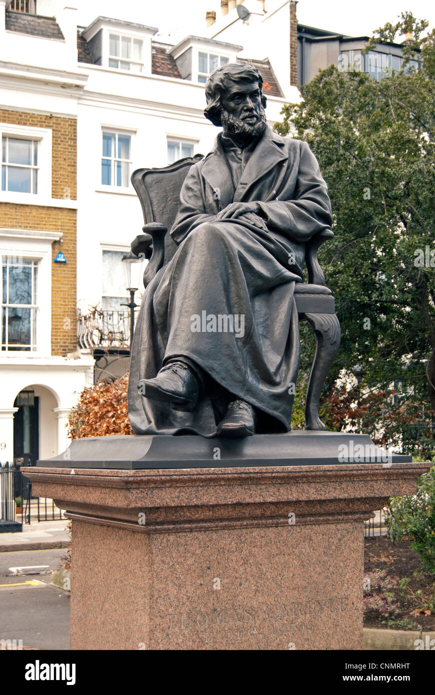 Thomas Carlyle, statue Stock Photo