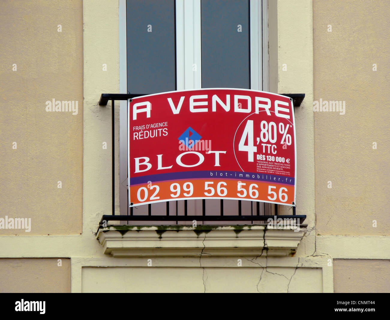 Property for Sale sign, Brussels, Belgium Stock Photo Alamy