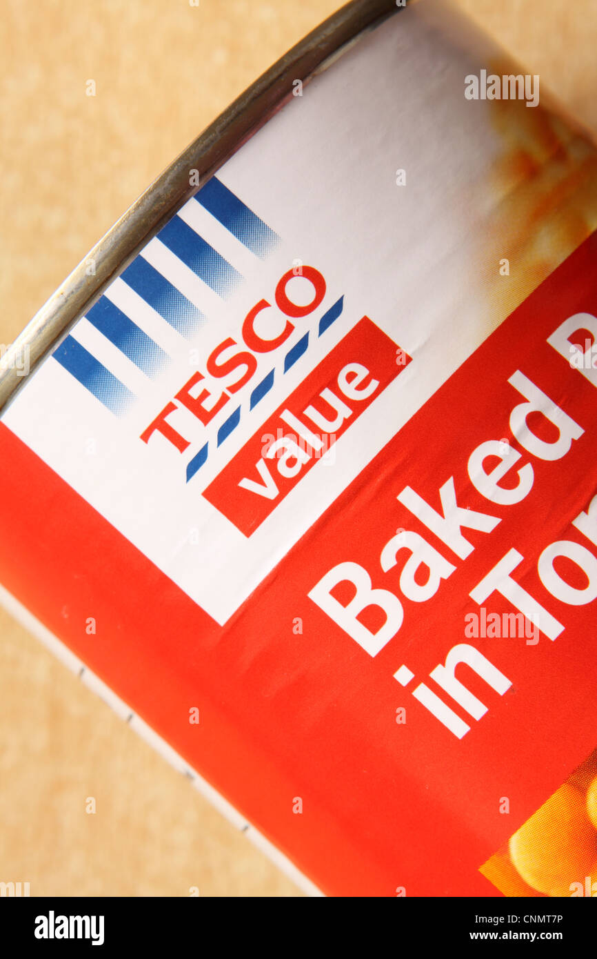 Tesco Value product range was replaced by Tesco Everyday Value in April 2012 Stock Photo
