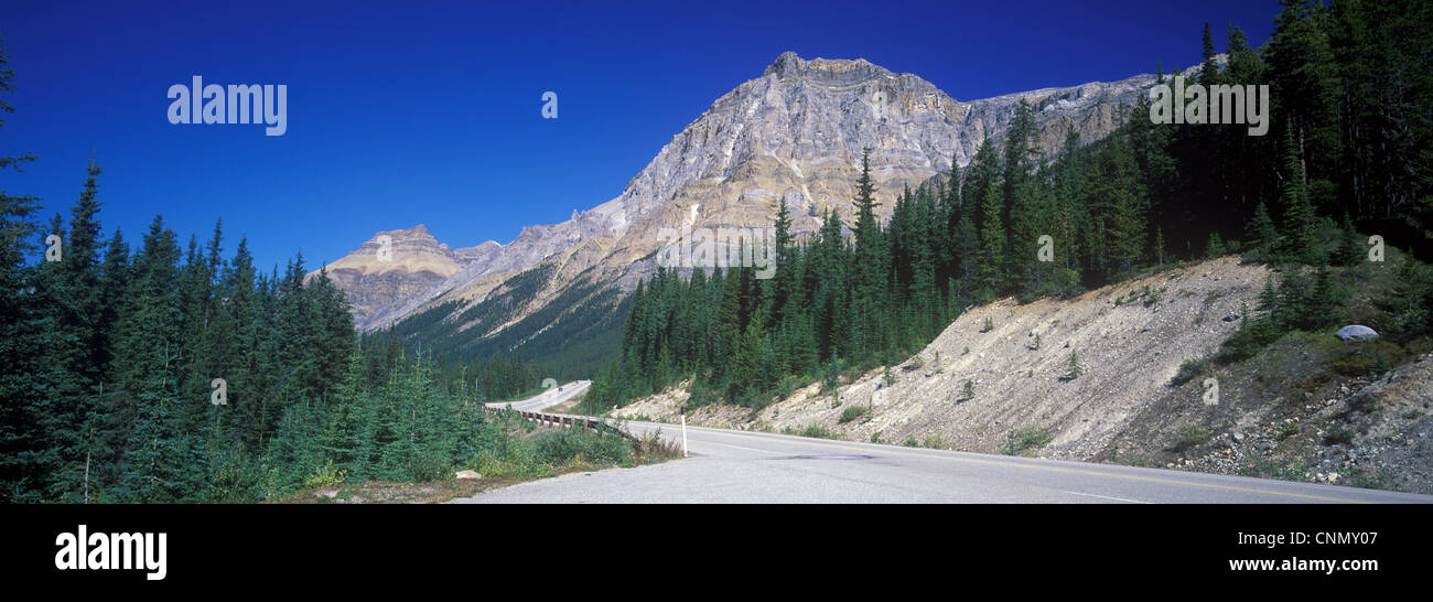 America-Nth Canada Road to Lake Moraine, Banff National Park, Canada Stock Photo