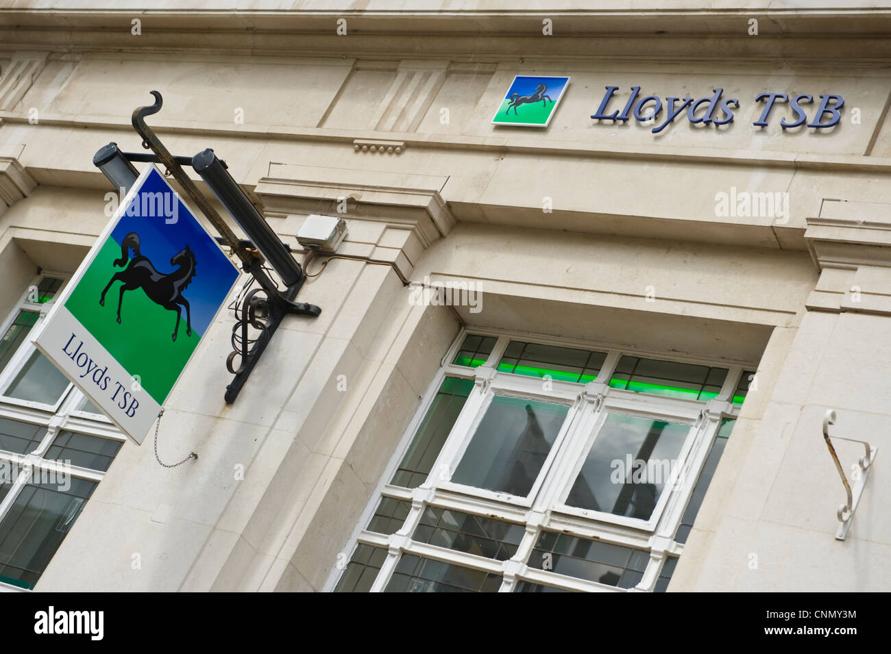 Exterior of LLOYDS TSB BANK in city centre of Hereford Herefordshire England UK Stock Photo