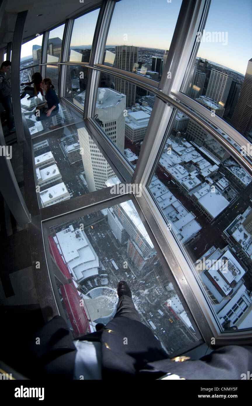 Calgary tower glass floor hires stock photography and images Alamy