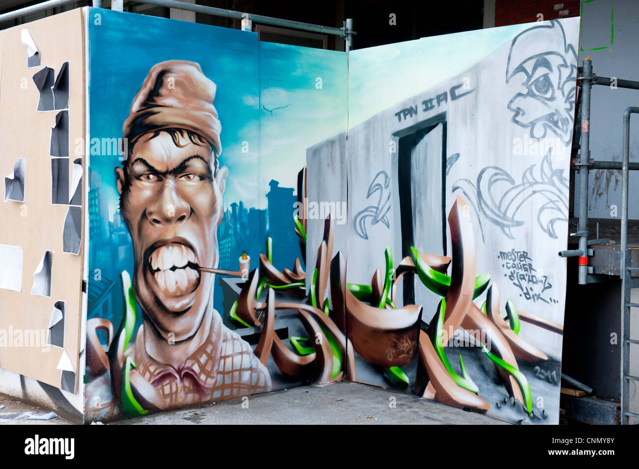 The wall art in Copenhagen Denmark Stock Photo Alamy