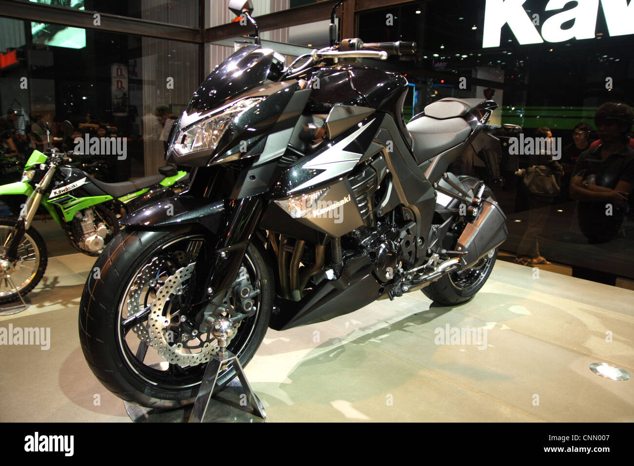 Kawasaki z 1000 on display in Thailand Motor Show 2012 Stock Photo
