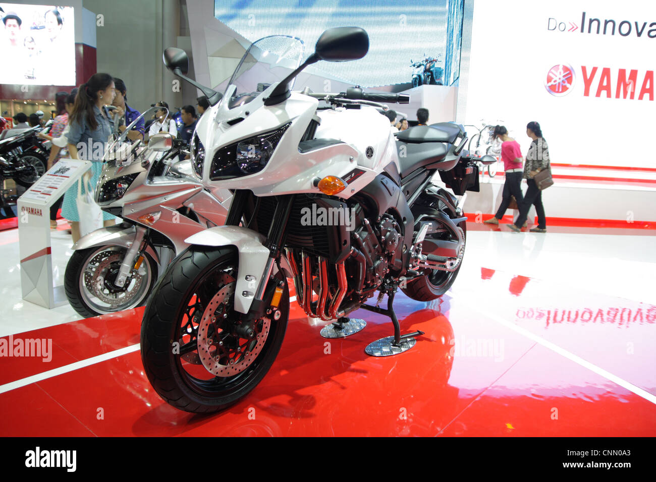 Yamaha FZ1 on display at Thailand motor show 2012 Thailand Stock