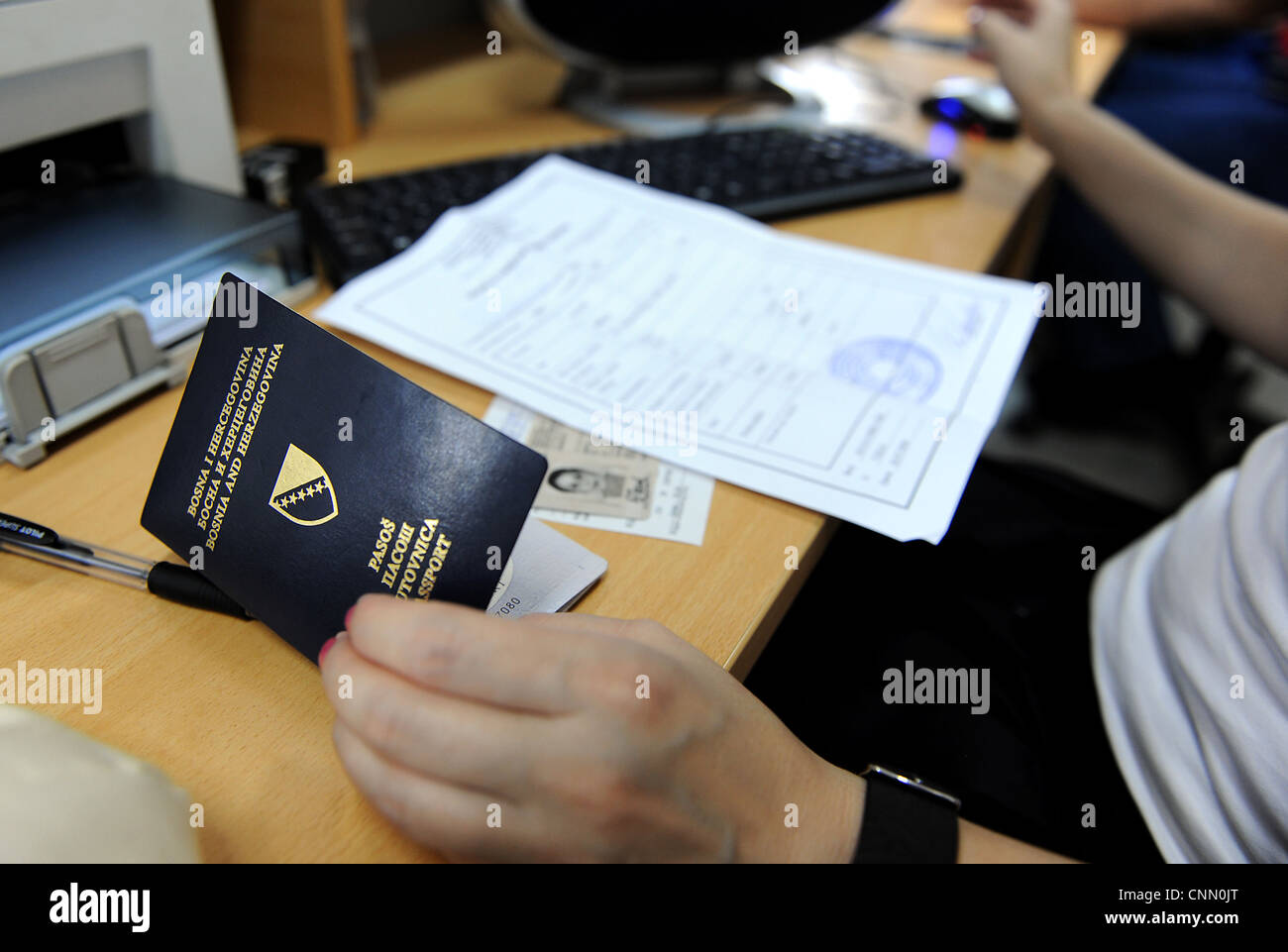 Bosnia herzegovina bosnian passport hi-res stock photography and images - Alamy