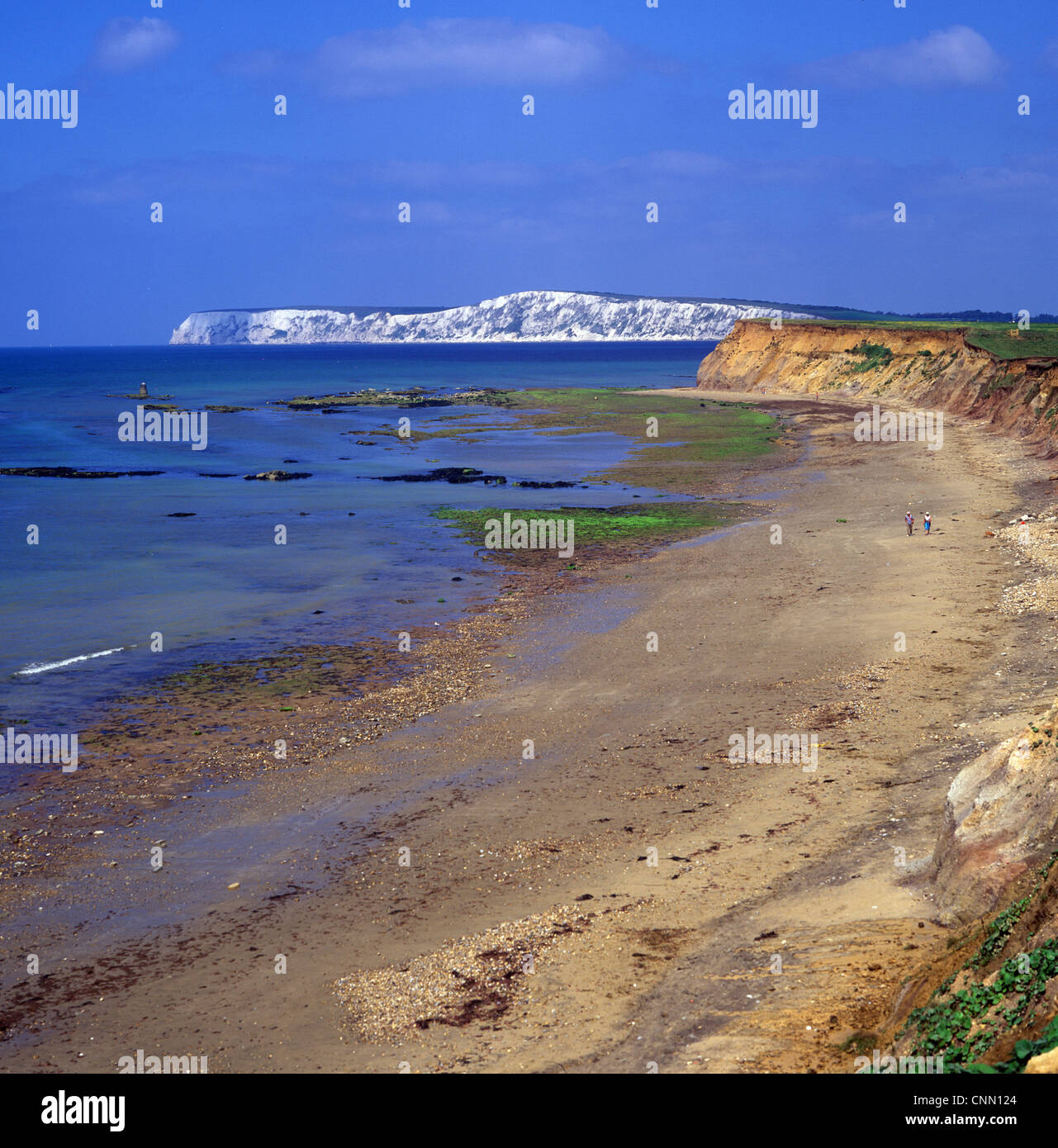 Britain England Freshwater Cliff / Compton Bay / Isle of Wight Stock