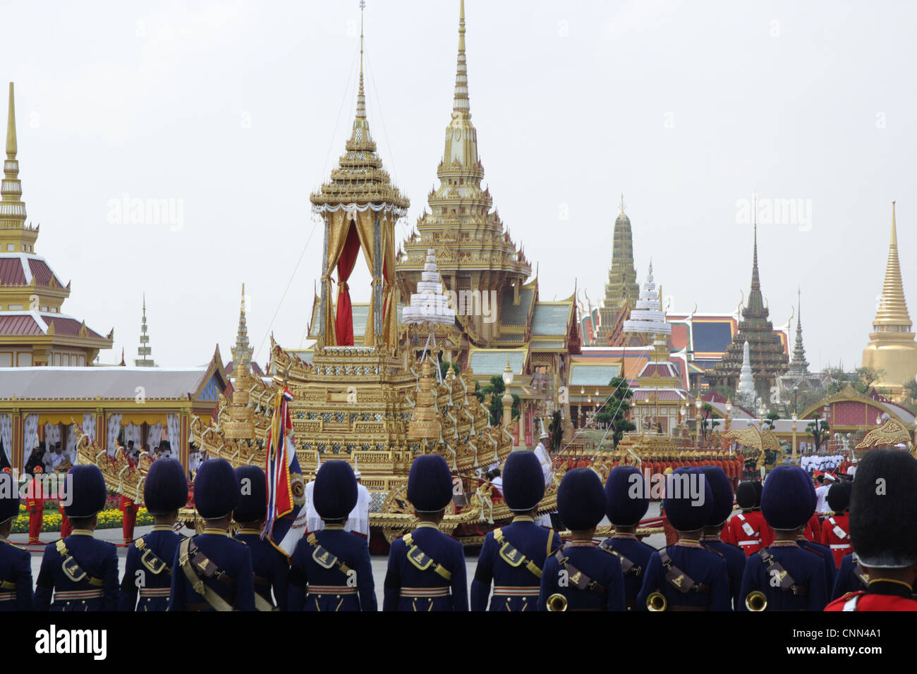 Royal cremation of Thailand Highness Princess Bejaratana at Sanam Luang in Bangkok on April 9, 2012 Stock Photo