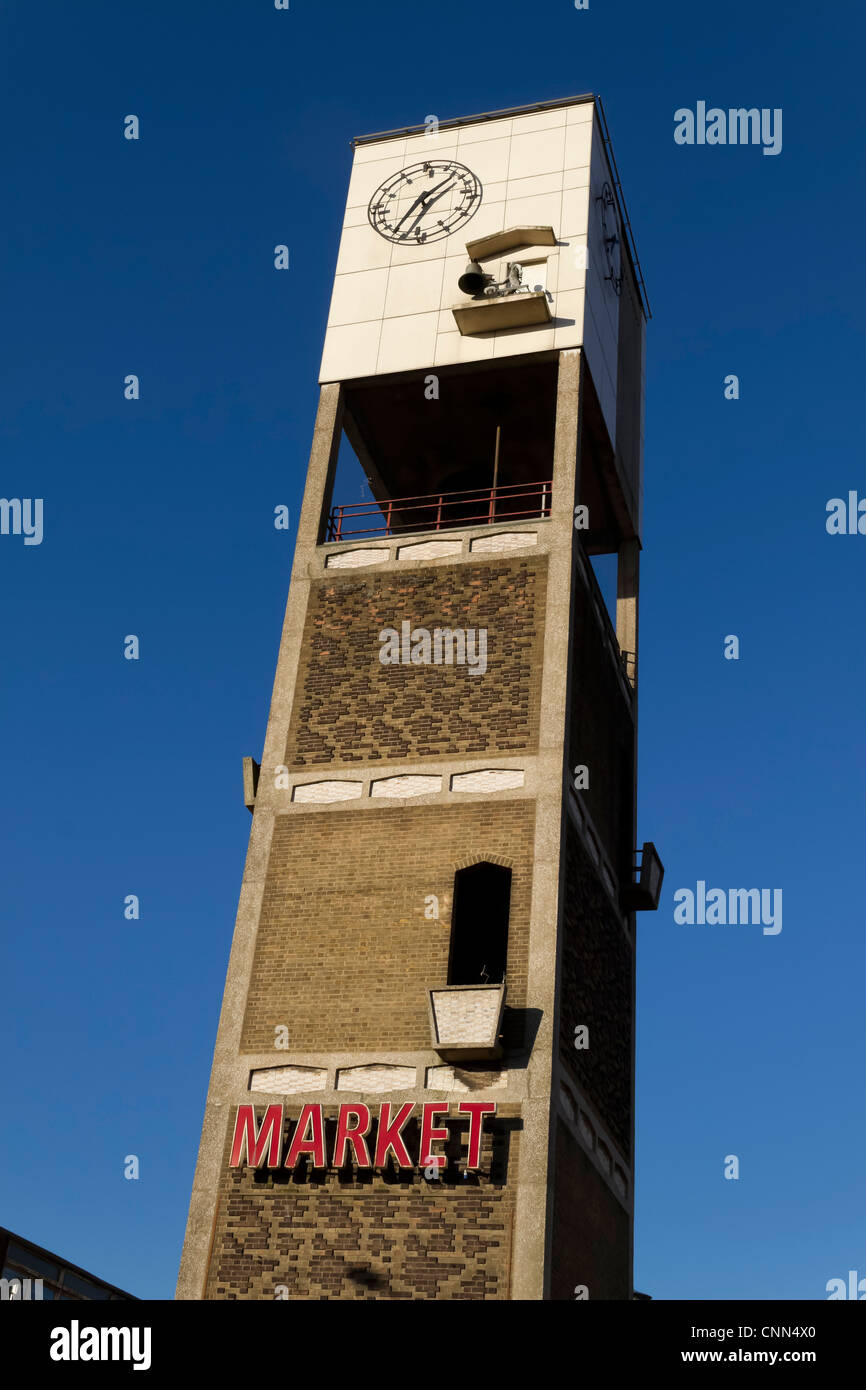 Shipley Market Clock Tower, built in the 1960s Stock Photo Alamy