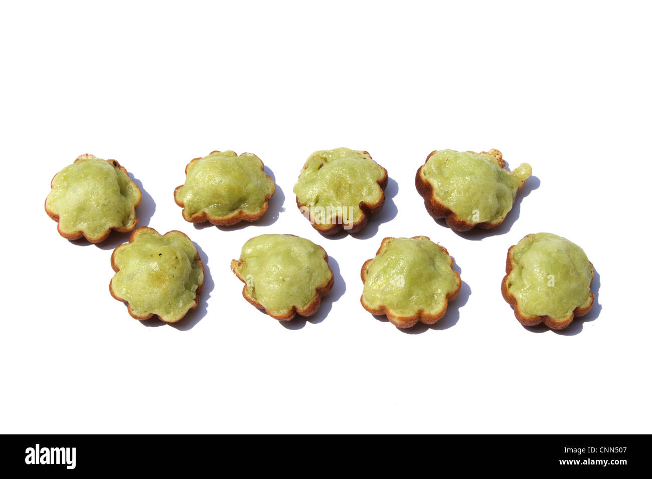 Thai dessert , kanom krok singapore , (Coconut-Rice Pancakes) Stock Photo