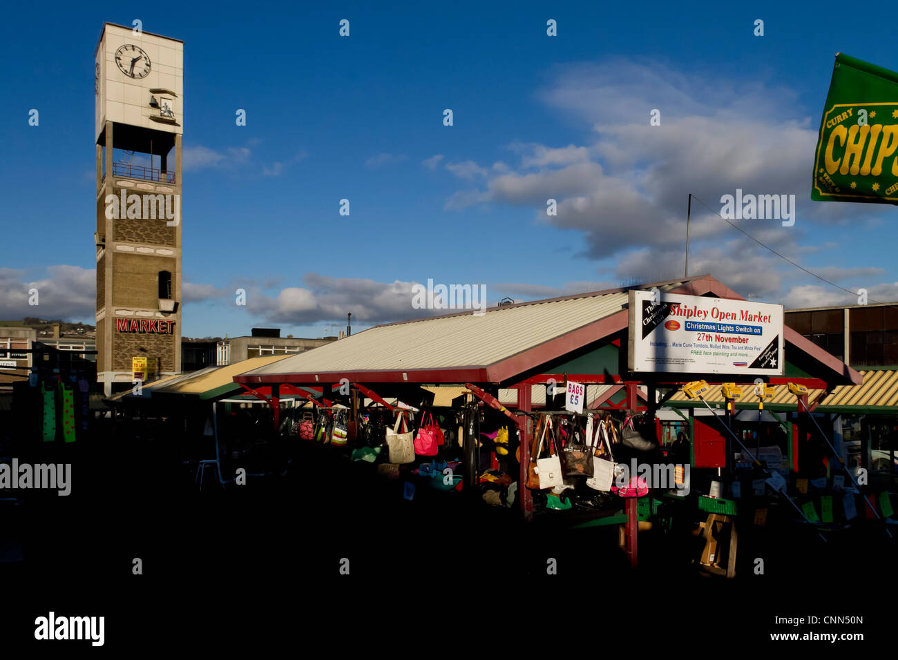 Shipley Market Clock Tower, built in the 1960s Stock Photo Alamy