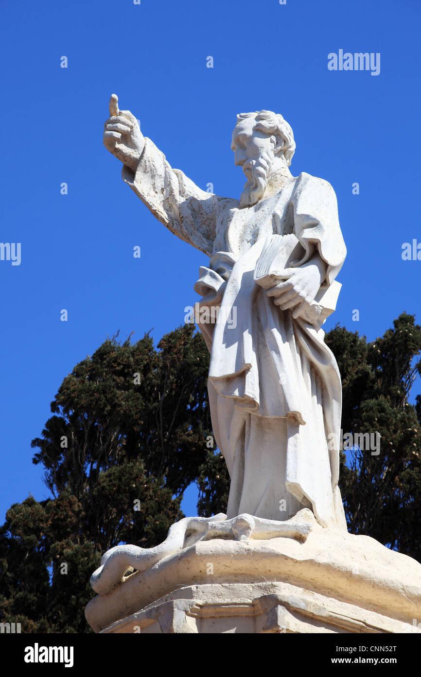 Statue of St Paul Rabat, Malta, Europe Stock Photo Alamy