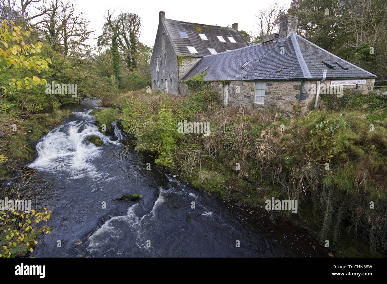 The River Sorn by the Islay Woollen mill, Bridgend Islay Scotland Stock Photo