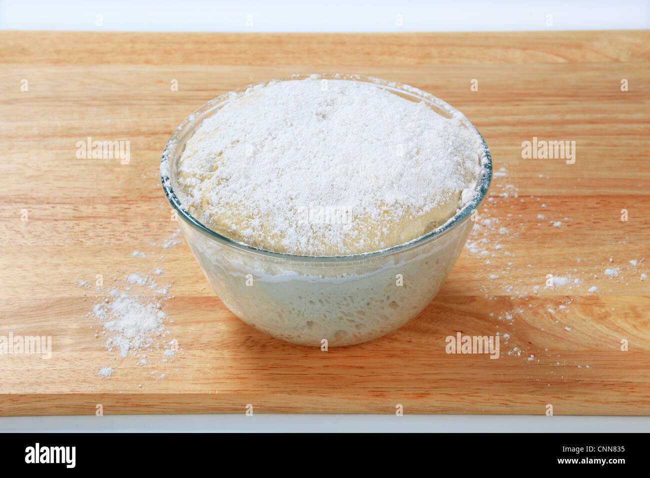Fresh yeast dough in a bowl Stock Photo - Alamy