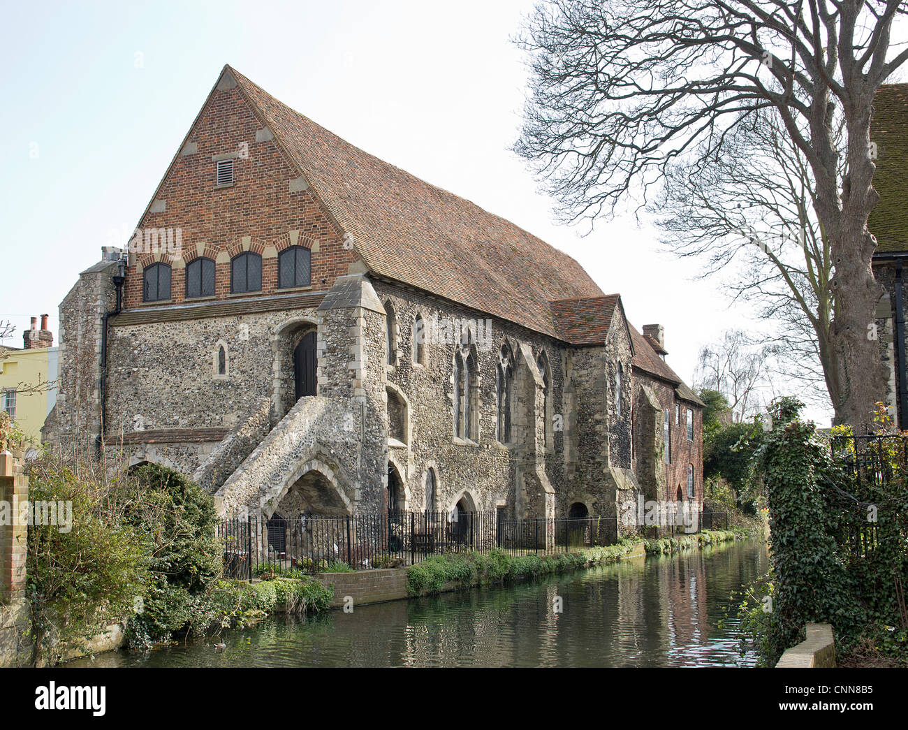 Blackfriars Monastery River Stour Canterbury Kent Stock Photo Alamy