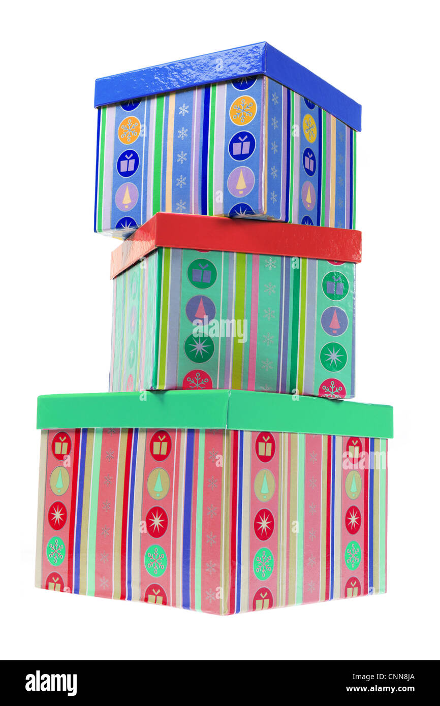 Stack of Gift Boxes Stock Photo Alamy