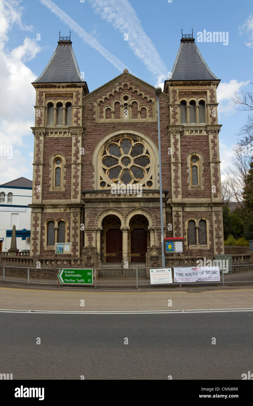 Abergavenny Baptist Church in Frogmore Street, Monmouthshire Wales UK. Stock Photo