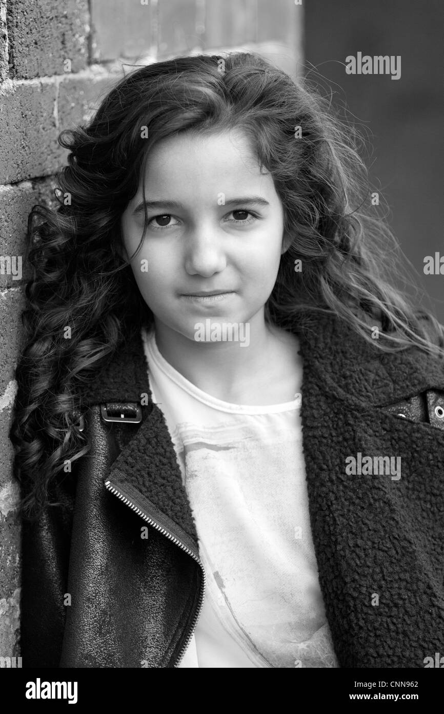 Young teenage girl leeds uk stock photo alamy
