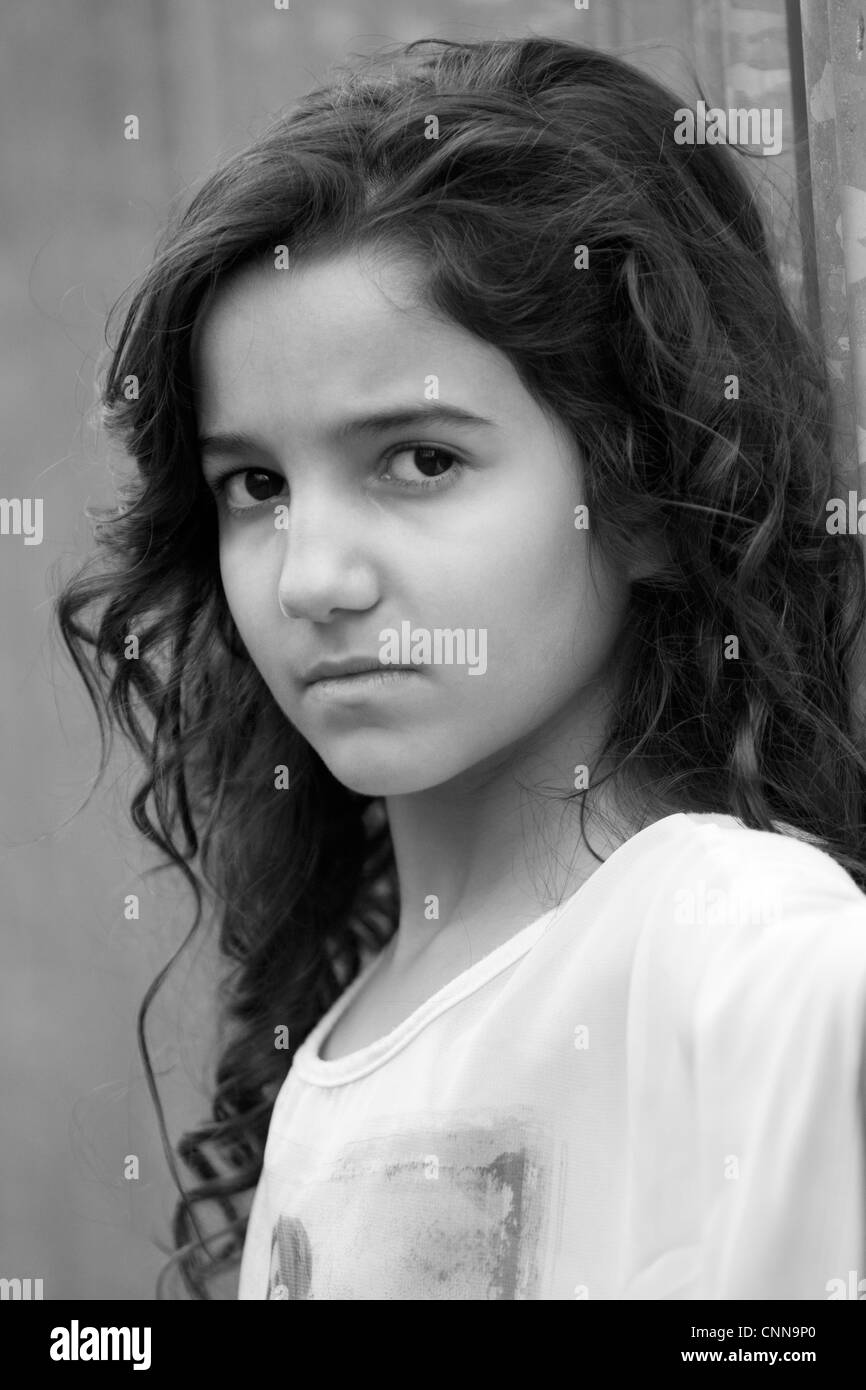 Young teenage girl leeds uk stock photo alamy