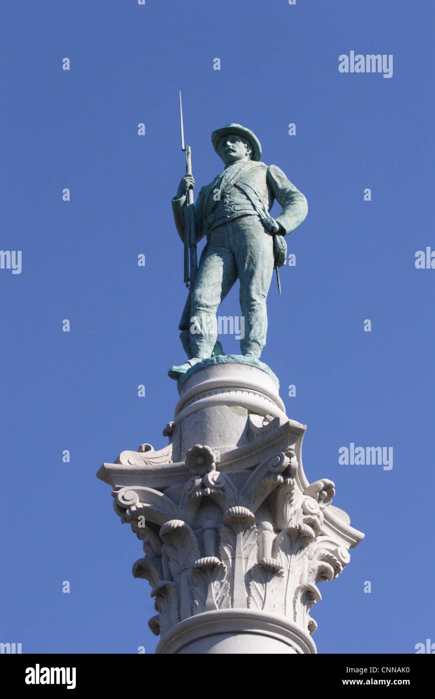 Confederate Soldier Statue at Libby Hill.Richmond,VA Stock Photo Alamy