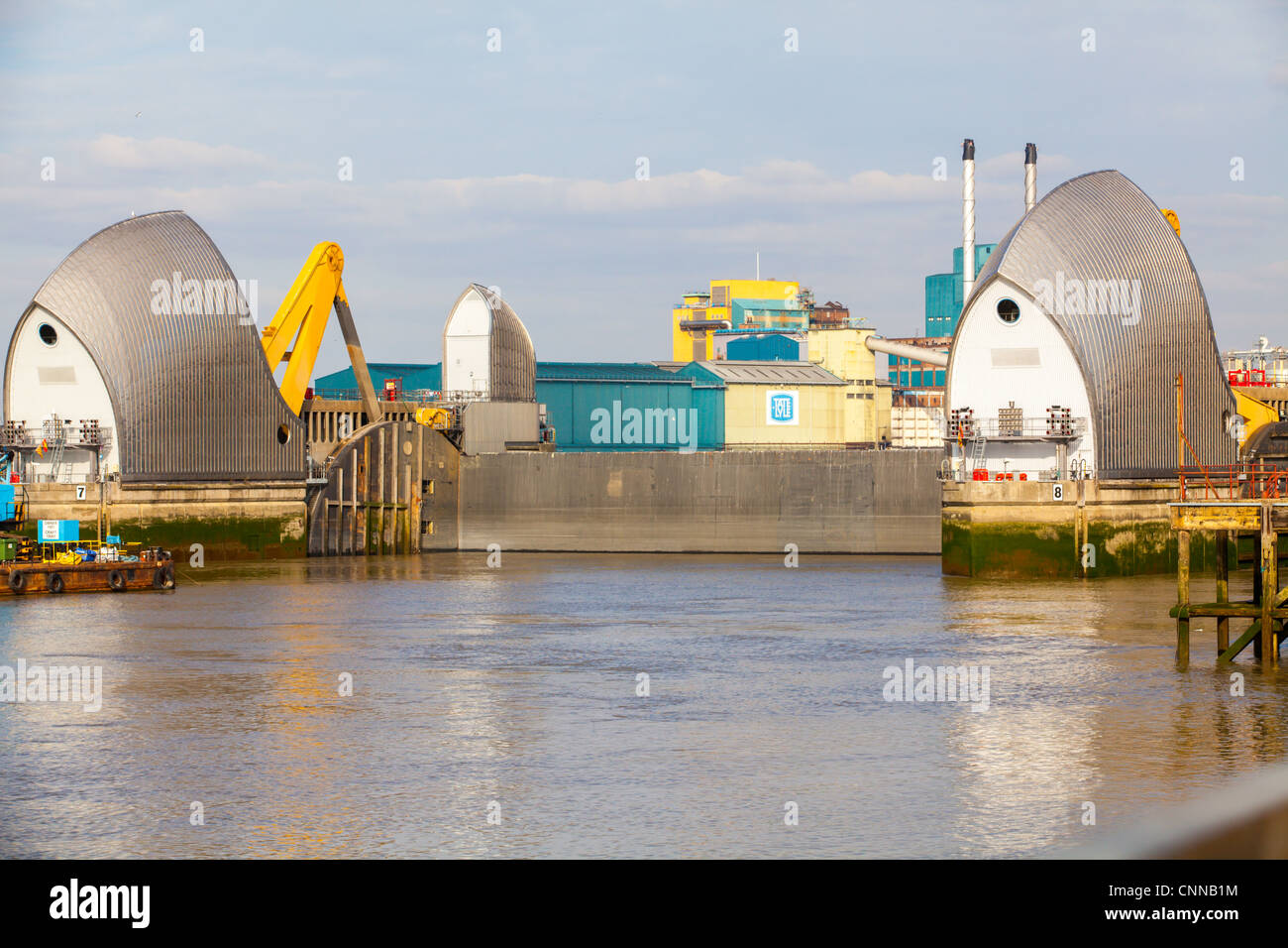 Thames Barrier Closed High Resolution Stock Photography And Images Alamy