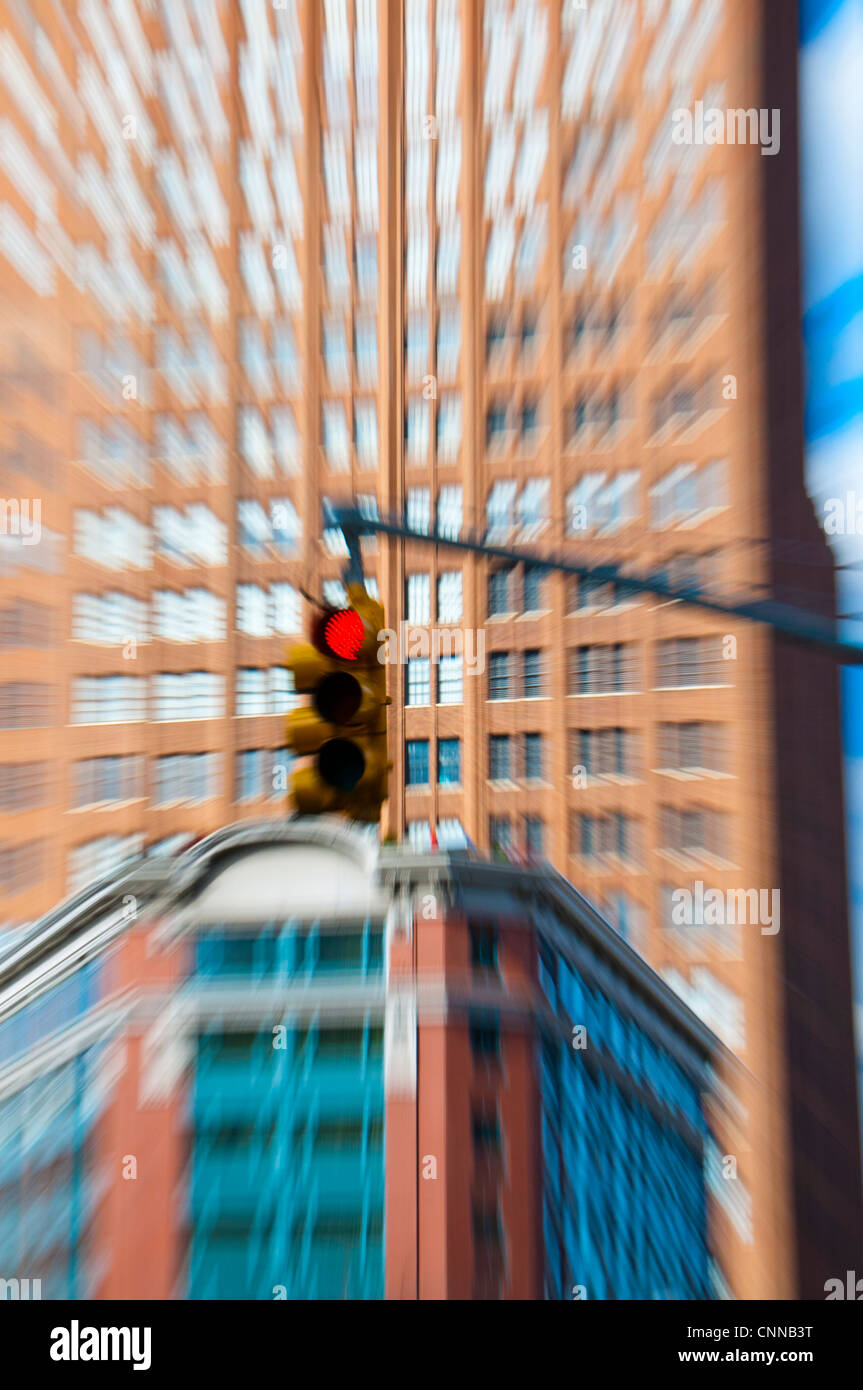 stop light in NYC Stock Photo