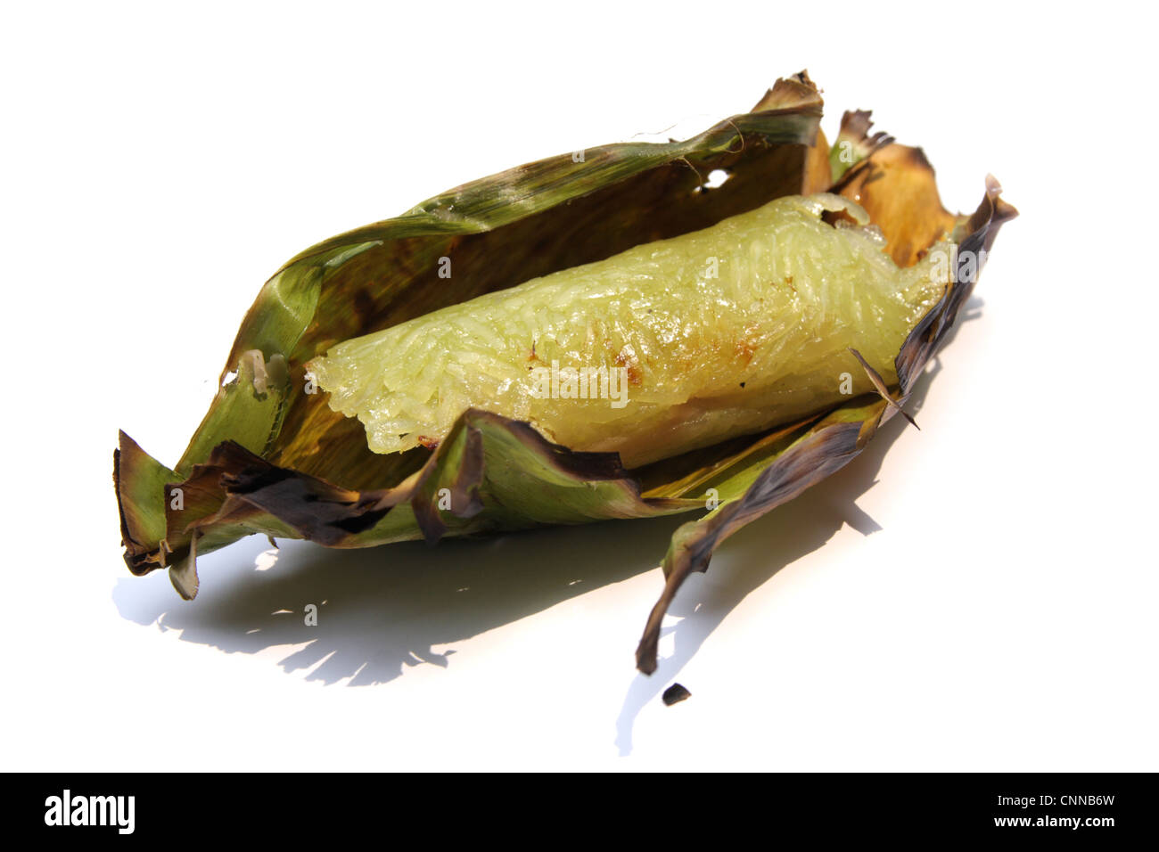 Thai dessert , sticky rice toast Stock Photo