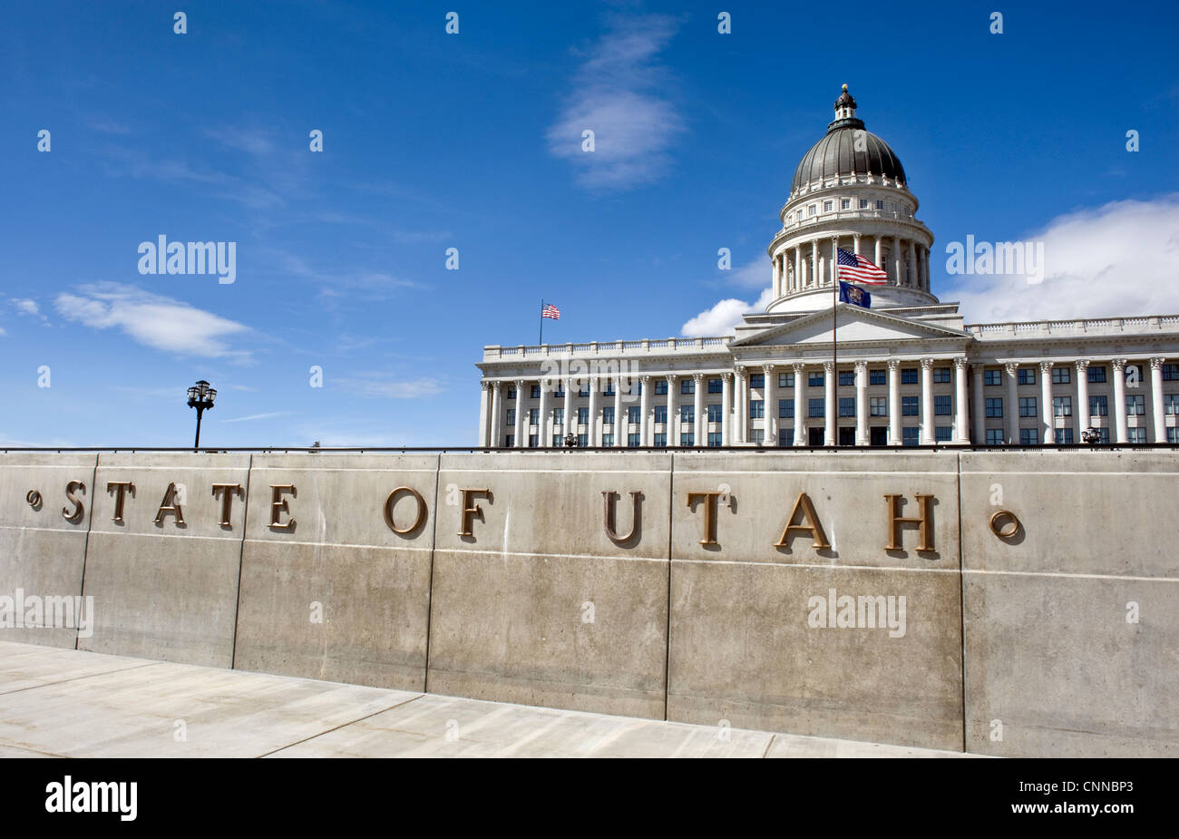 State Capital in Salt Lake City, Utah. Stock Photo