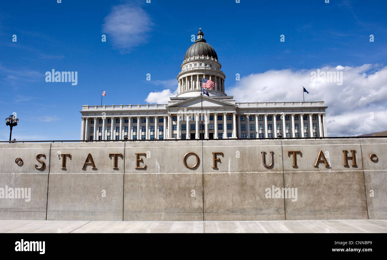 State Capital in Salt Lake City, Utah. Stock Photo