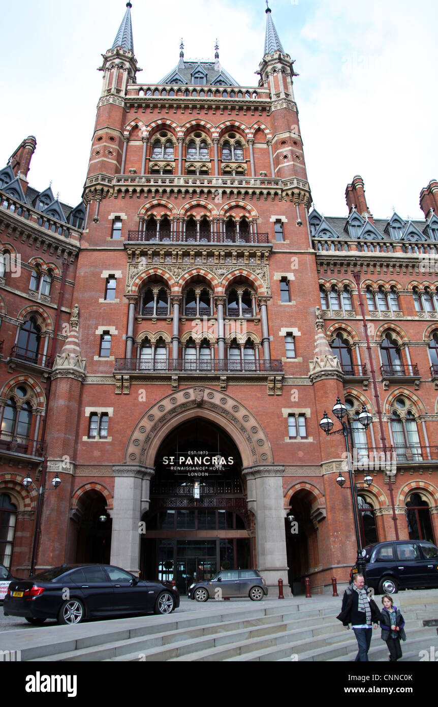 The St Pancras Renaissance Hotel in London Stock Photo