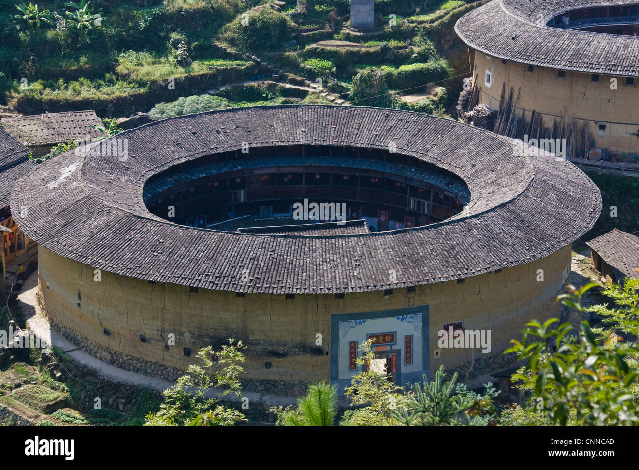 Chuxi Tulou Cluster, UNESCO World Heritage site, Yongding, Fujian, China Stock Photo