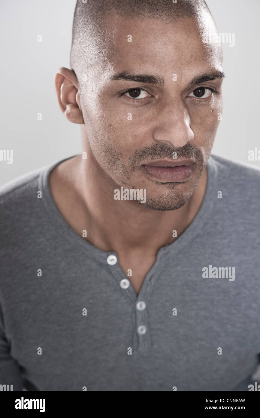 African man face close ups hi-res stock photography and images - Alamy