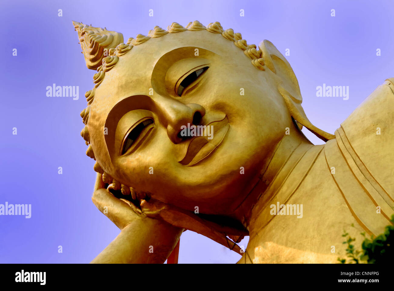 Budha statue at Chom thong temple chiang mai on 12/03/2009 in chiang mai Northern Thailand Stock Photo