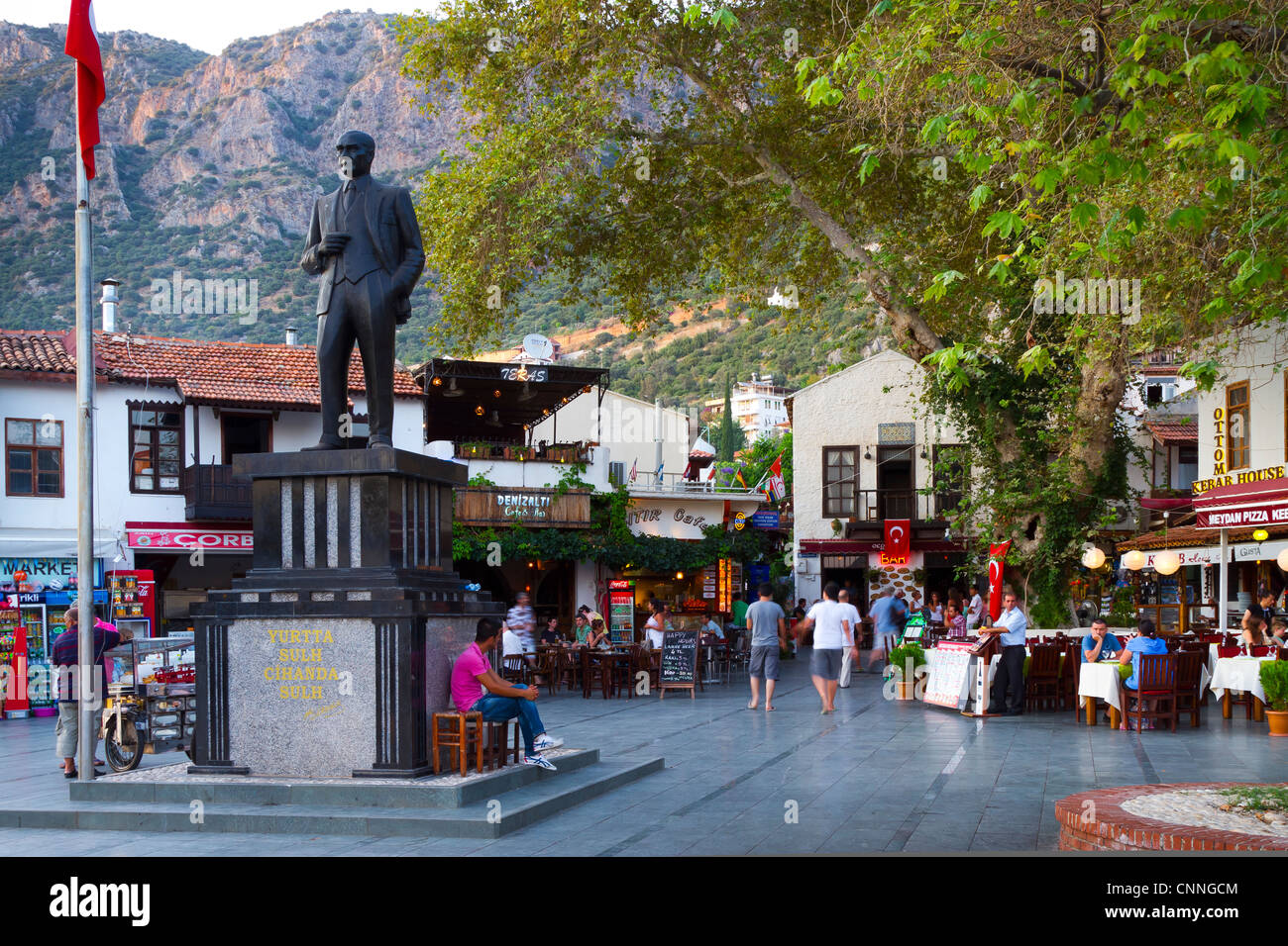 Street view. Kas. Antalya province, mediterranean coast. Turkey. Stock Photo