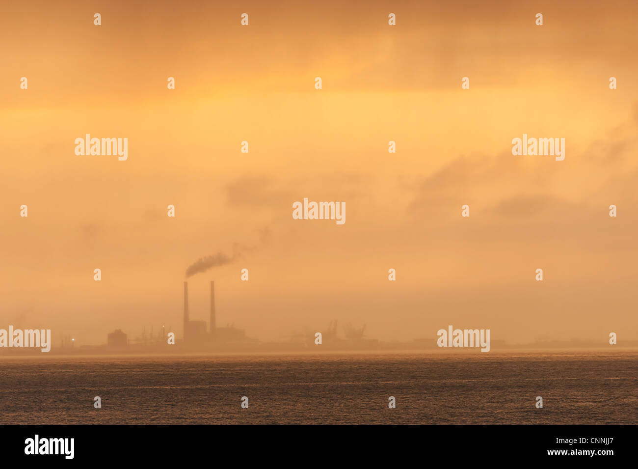 factory industrial air pollution Stock Photo