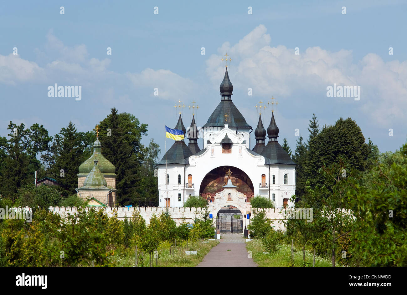 Historical and Cultural Reserve 'Cossack graves' .  (Plyasheva village, Rivne Oblast, Ukraine) Stock Photo