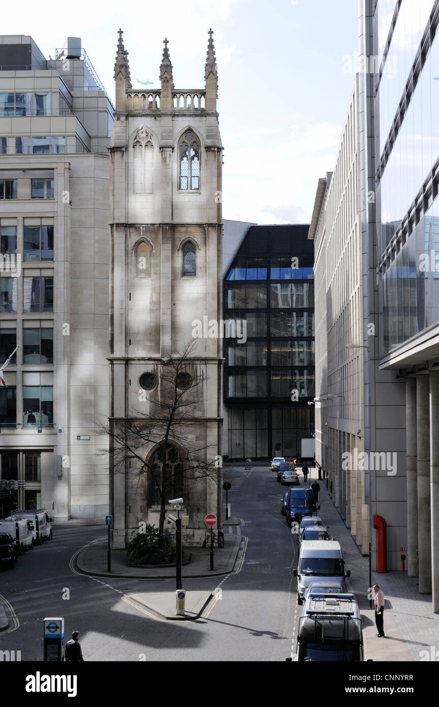 The former St Alban's Church, Wood Street, London. Stock Photo
