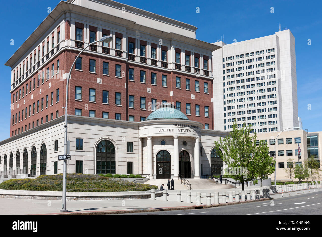The Charles L. Brieant US Federal Building and Courthouse (Southern District of New York), located in White Plains, New York. Stock Photo